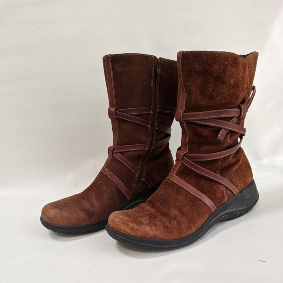 Clarks Artisan Collection Mid-calf Tan Boots 9.5M - Picture 2 of 12